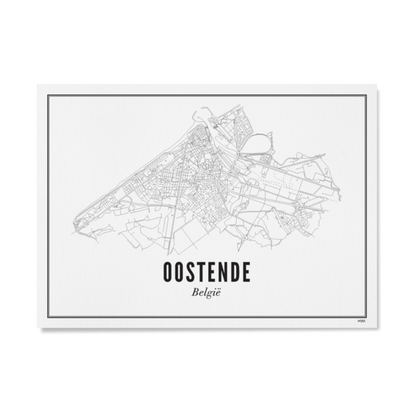 Vintage postkaart - Oostende